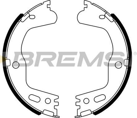 Bremsi GF1122 - Комплект гальм, барабанний механізм autozip.com.ua