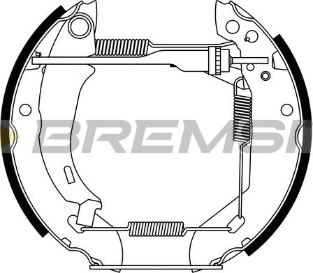 Bremsi GK0045 - Комплект гальм, барабанний механізм autozip.com.ua