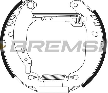 Bremsi GK0475 - Комплект гальм, барабанний механізм autozip.com.ua