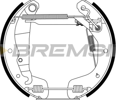 Bremsi GK0193 - Комплект гальм, барабанний механізм autozip.com.ua