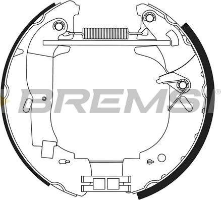 Bremsi GK0340 - Комплект гальм, барабанний механізм autozip.com.ua
