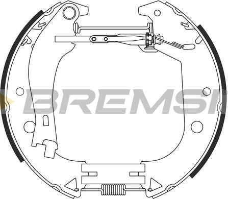 Bremsi GK0385 - Комплект гальм, барабанний механізм autozip.com.ua