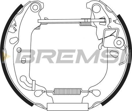 Bremsi GK0205 - Комплект гальм, барабанний механізм autozip.com.ua