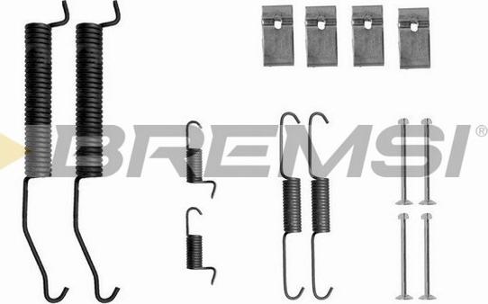 Bremsi SK0812 - Комплектуючі, барабанний гальмівний механізм autozip.com.ua