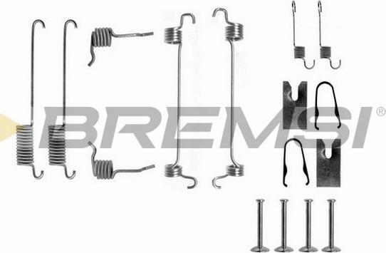 Bremsi SK0751 - Комплектуючі, барабанний гальмівний механізм autozip.com.ua