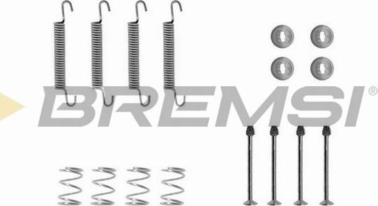 Bremsi SK0711 - Комплектуючі, барабанний гальмівний механізм autozip.com.ua
