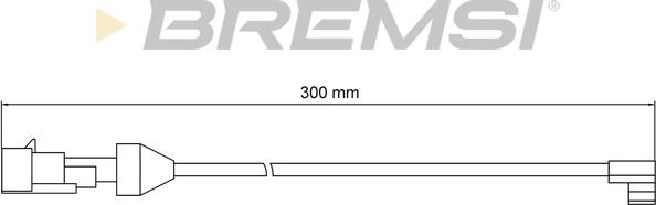 Bremsi WI0902 - Сигналізатор, знос гальмівних колодок autozip.com.ua