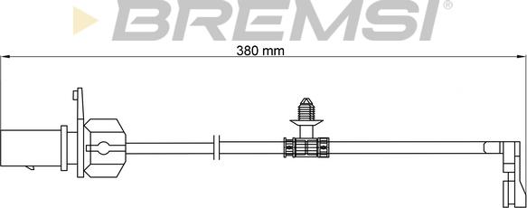 Bremsi WI0913 - Сигналізатор, знос гальмівних колодок autozip.com.ua