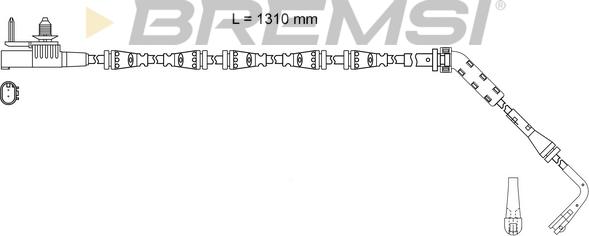 Bremsi WI0984 - Сигналізатор, знос гальмівних колодок autozip.com.ua