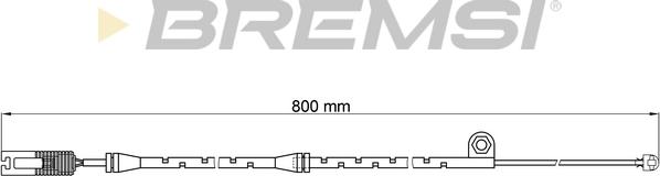 Bremsi WI0584 - Сигналізатор, знос гальмівних колодок autozip.com.ua