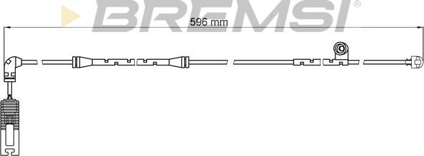 Bremsi WI0581 - Сигналізатор, знос гальмівних колодок autozip.com.ua