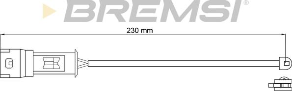 Bremsi WI0575 - Сигналізатор, знос гальмівних колодок autozip.com.ua