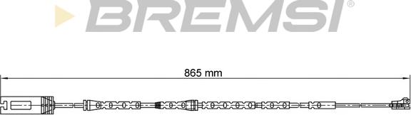 Bremsi WI0694 - Сигналізатор, знос гальмівних колодок autozip.com.ua