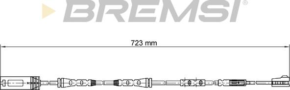 Bremsi WI0690 - Сигналізатор, знос гальмівних колодок autozip.com.ua