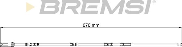 Bremsi WI0692 - Сигналізатор, знос гальмівних колодок autozip.com.ua