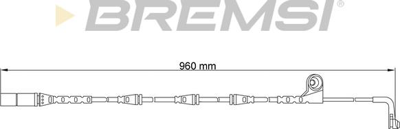 Bremsi WI0640 - Сигналізатор, знос гальмівних колодок autozip.com.ua