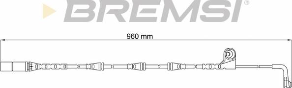 Bremsi WI0641 - Сигналізатор, знос гальмівних колодок autozip.com.ua