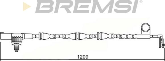 Bremsi WI0642 - Сигналізатор, знос гальмівних колодок autozip.com.ua