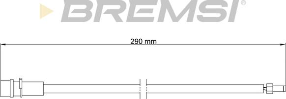 Bremsi WI0656 - Сигналізатор, знос гальмівних колодок autozip.com.ua