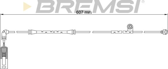 Bremsi WI0650 - Сигналізатор, знос гальмівних колодок autozip.com.ua