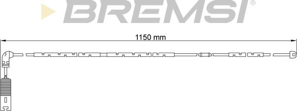 Bremsi WI0651 - Сигналізатор, знос гальмівних колодок autozip.com.ua