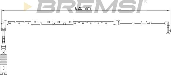 Bremsi WI0652 - Сигналізатор, знос гальмівних колодок autozip.com.ua