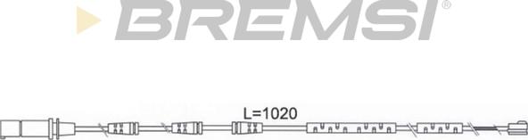 Bremsi WI0686 - Сигналізатор, знос гальмівних колодок autozip.com.ua