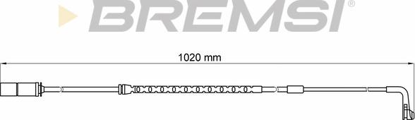 Bremsi WI0639 - Сигналізатор, знос гальмівних колодок autozip.com.ua