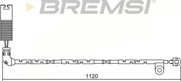 Bremsi WI0621 - Сигналізатор, знос гальмівних колодок autozip.com.ua