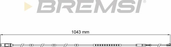 Bremsi WI0752 - Сигналізатор, знос гальмівних колодок autozip.com.ua