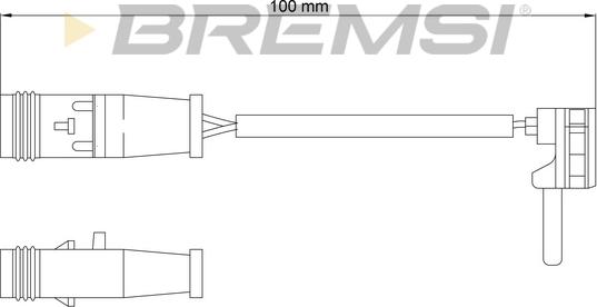 Bremsi WI0768 - Сигналізатор, знос гальмівних колодок autozip.com.ua