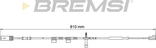 Bremsi WI0700 - Сигналізатор, знос гальмівних колодок autozip.com.ua