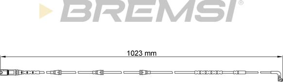 Bremsi WI0718 - Сигналізатор, знос гальмівних колодок autozip.com.ua