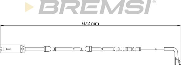 Bremsi WI0717 - Сигналізатор, знос гальмівних колодок autozip.com.ua