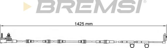 Bremsi WI0781 - Сигналізатор, знос гальмівних колодок autozip.com.ua