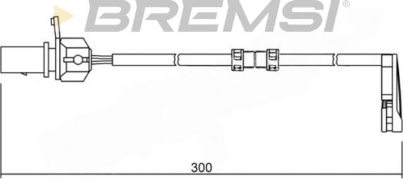 Bremsi WI0733 - Сигналізатор, знос гальмівних колодок autozip.com.ua