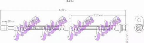 Brovex-Nelson H4434 - Гальмівний шланг autozip.com.ua