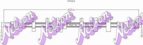 Brovex-Nelson H4160 - Гальмівний шланг autozip.com.ua