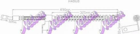 Brovex-Nelson H4868 - Гальмівний шланг autozip.com.ua