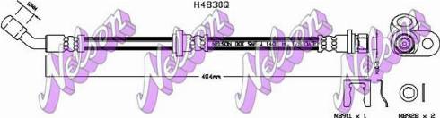 Brovex-Nelson H4830Q - Гальмівний шланг autozip.com.ua