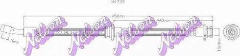 Brovex-Nelson H4739 - Гальмівний шланг autozip.com.ua