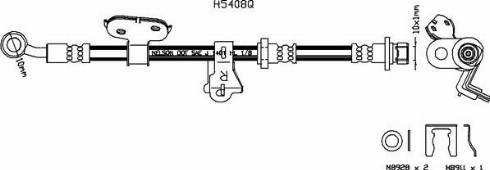 Brovex-Nelson H5408Q - Гальмівний шланг autozip.com.ua