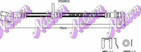 Brovex-Nelson H5681Q - Гальмівний шланг autozip.com.ua