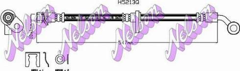 Brovex-Nelson H5213Q - Гальмівний шланг autozip.com.ua