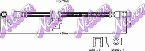 Brovex-Nelson H5796Q - Гальмівний шланг autozip.com.ua