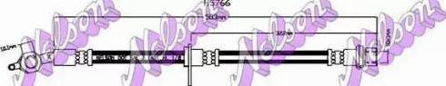 Brovex-Nelson H5766 - Гальмівний шланг autozip.com.ua