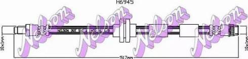 Brovex-Nelson H6945 - Гальмівний шланг autozip.com.ua