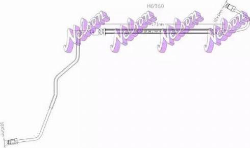 Brovex-Nelson H6960 - Гальмівний шланг autozip.com.ua