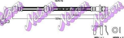 Brovex-Nelson H6917Q - Гальмівний шланг autozip.com.ua