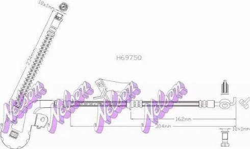 Brovex-Nelson H6975Q - Гальмівний шланг autozip.com.ua